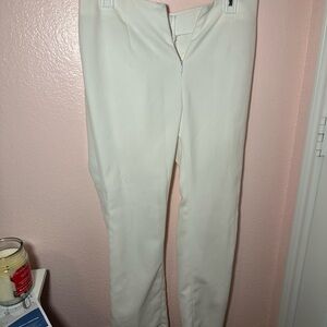 Business casual white pants